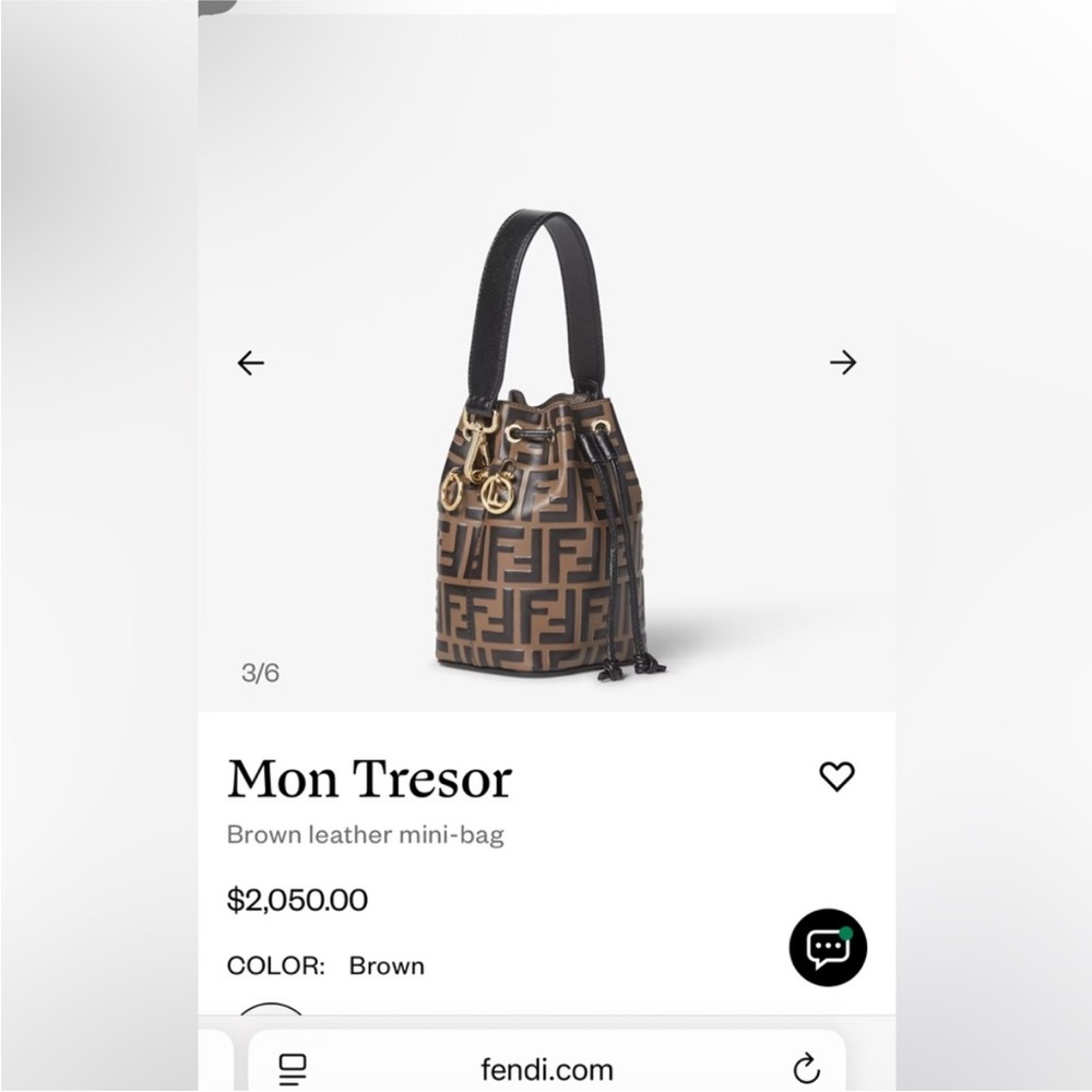 Fendi Mon Tresor Mini bucket bag - Picture 6 of 7